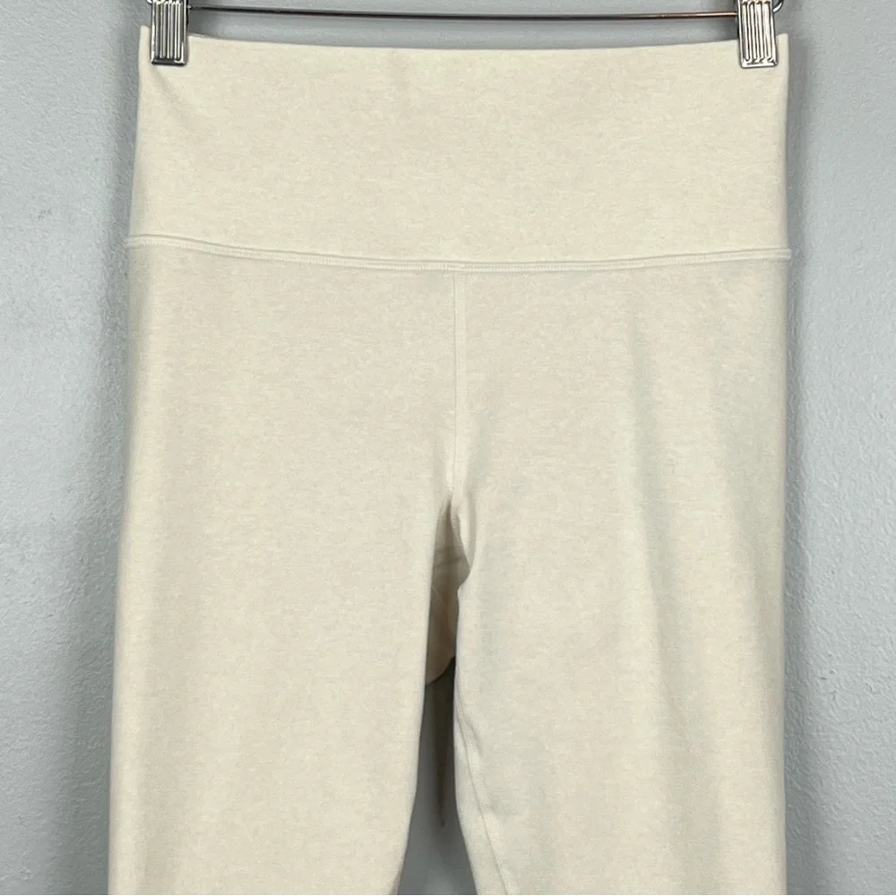 Athleta ivory oatmeal color Softluxe Cuffed Tight, size small.